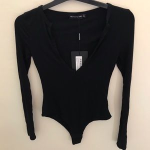 PrettyLittleThing Black bodysuit